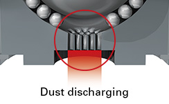 Dust discharging