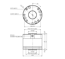 Drawing: FCD-10RC-2T (top plate rotating type)