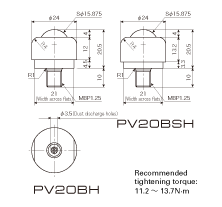 Drawing: PV20BH·PV20BSH