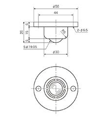 Drawing: PVS50F·PVS50FS